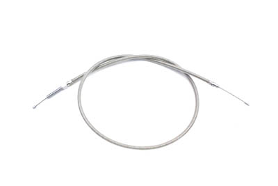 53.31" Braided Stainless Steel Clutch Cable - Click Image to Close
