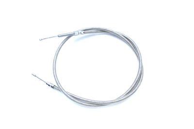 55.44" Braided Stainless Steel Clutch Cable - Click Image to Close