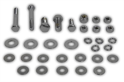 Top Motor Mount Bolt Kit Hex Type Chrome - Click Image to Close