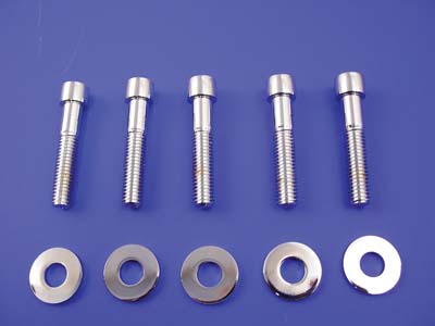 Rear Pulley Bolt Set Allen Type Chrome - Click Image to Close