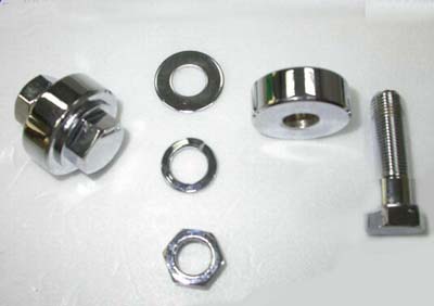 Motor Mount Spacer Kit Chrome 1/2" - Click Image to Close