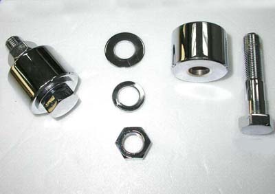 Motor Mount Spacer Kit Chrome 3/4" - Click Image to Close