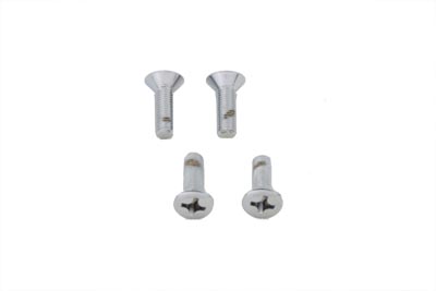 Oval Head Slotted Chrome Screws - Click Image to Close
