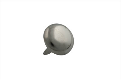 7/8" Round Saddlebag Spot Bright Nickel - Click Image to Close