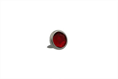 5/8" Red Jewel Saddlebag Spots Nickel - Click Image to Close
