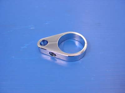 35mm Clutch Cable Clamp Chrome - Click Image to Close