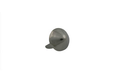 1/2" Pointed Saddlebag Spots Nickel - Click Image to Close