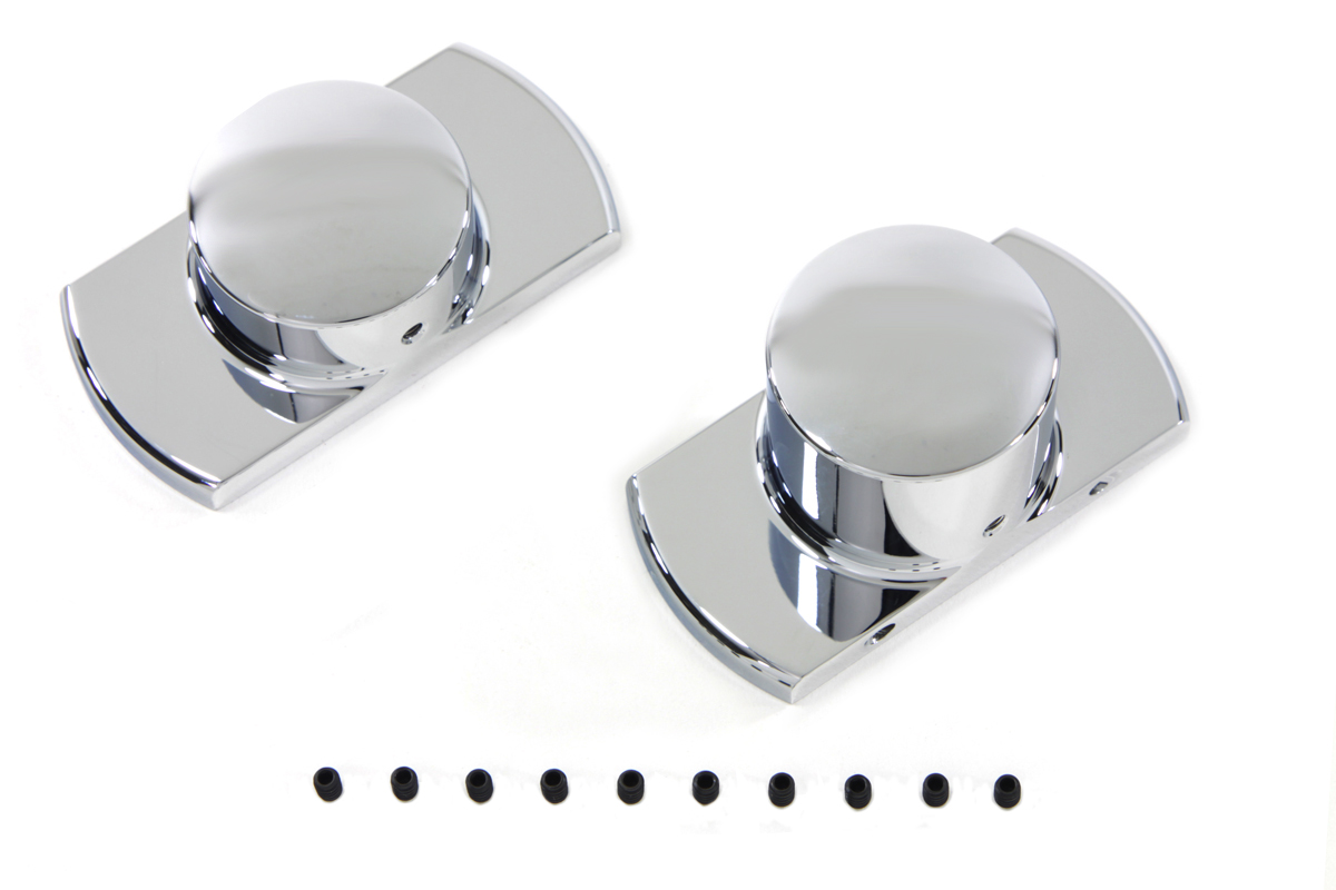 Chrome Rear Axle Nut Cover Set - Click Image to Close