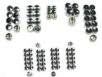 Chrome Bolt Cap 83 Piece Cover Kit