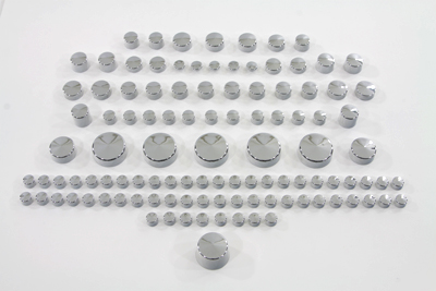 Chrome Bolt Cap 109 Piece Cover Kit