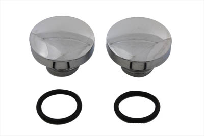 Tall Style Billet Vented and Non-Vented Gas Cap Set - Click Image to Close