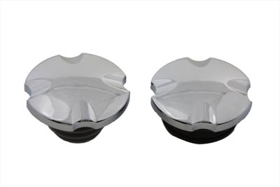 Maltese Cross Vented and Non-Vented Gas Cap Set - Click Image to Close