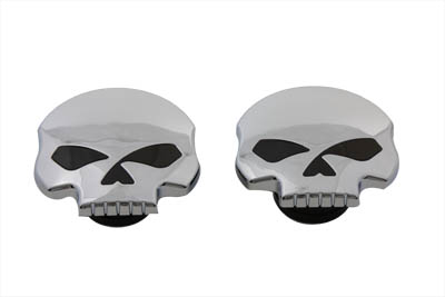 Skull Style Gas Cap Set Vented and Non-Vented - Click Image to Close