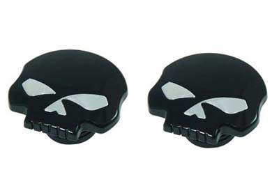 Skull Style Vented and Non-Vented Gas Cap Set - Click Image to Close