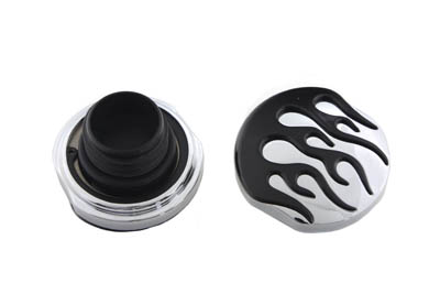 Flame Style Vented and Non-Vented Gas Cap Set - Click Image to Close