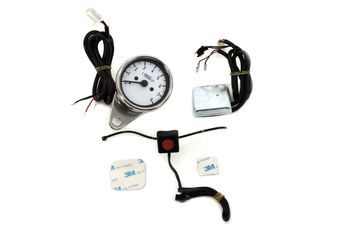 Multi Colored 60mm Electric Tachometer - Click Image to Close