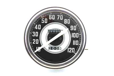 Speedometer with 2:1 Ratio and White Needle - Click Image to Close