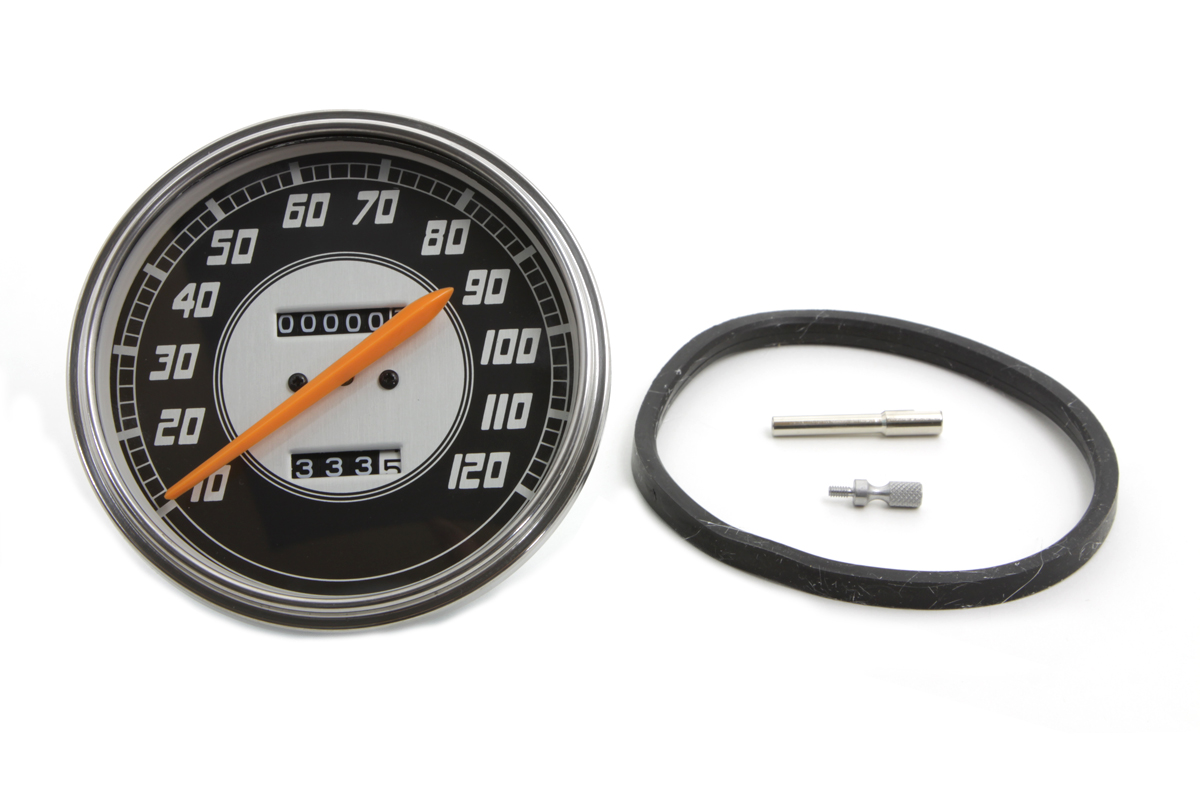 Replica 2:1 Speedometer with Orange Needle - Click Image to Close