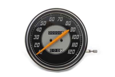 Speedometer with 2:1 Ratio and Orange Needle - Click Image to Close