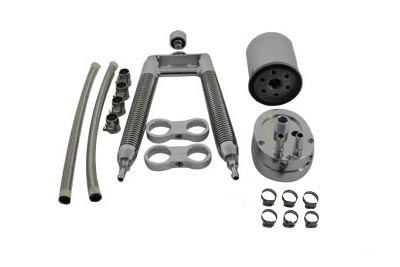 Oil Cooler Kit Dual Tube Vertical Type - Click Image to Close