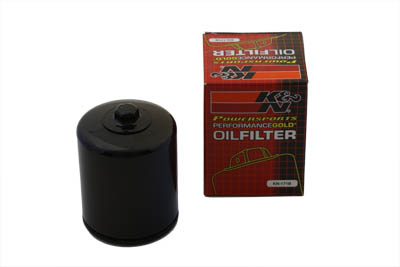 K&N Spin On Hex Oil Filter Black - Click Image to Close