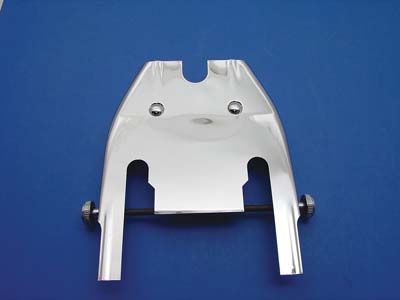 Chrome Oil Tank and Battery Frame Cover - Click Image to Close