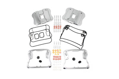 Top Rocker Box Cover and D-Ring Kit Chrome - Click Image to Close
