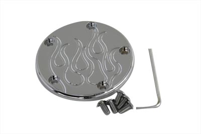 Flame Ignition System Cover 5-Hole Chrome - Click Image to Close