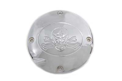 Skull Clutch Inspection Cover Chrome - Click Image to Close