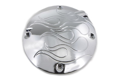 Flame Clutch Inspection Cover Chrome - Click Image to Close