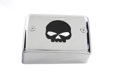 Chrome Ignition Module Cover with Skull - Click Image to Close
