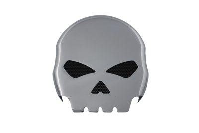 Skull Horn Cover Chrome - Click Image to Close