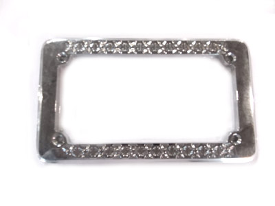 License Plate Frame Maltese Style Chrome - Click Image to Close
