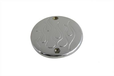 Chrome Flame Ignition System Cover - Click Image to Close