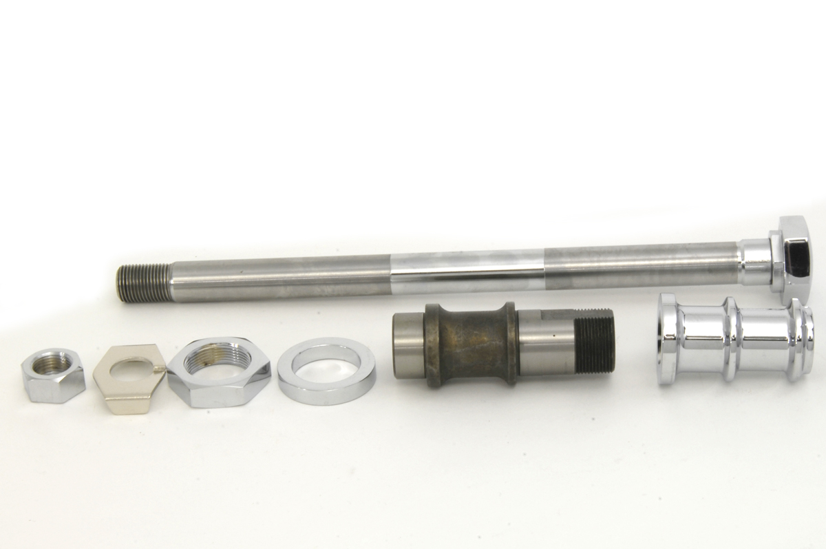Chrome Rear Axle Kit Hex Type - Click Image to Close