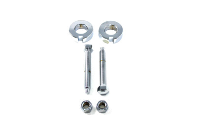 Chrome Rear Axle Adjuster Kit - Click Image to Close