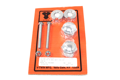 Chrome Rear Axle adjuster and Nut Kit - Click Image to Close