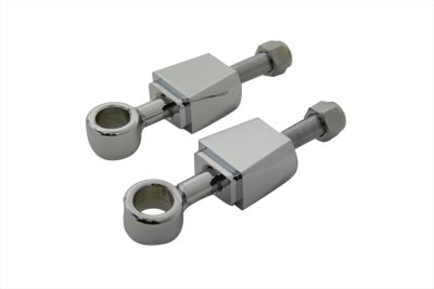 Chrome Rear Axle Aligning Adjuster Set