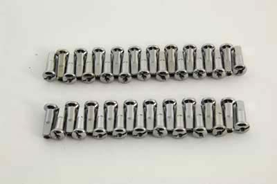 Spoke 40 Piece Chrome Nipple Set