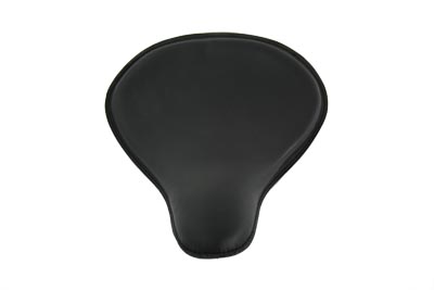Black Leather Velo Racer Solo Seat - Click Image to Close