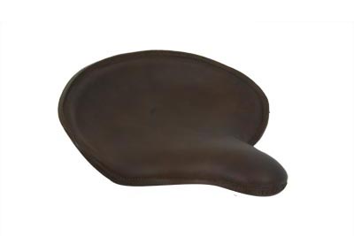 Brown Leather Replica Style Solo Seat - Click Image to Close
