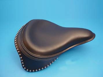 Black Leather Metro Spot Solo Seat - Click Image to Close