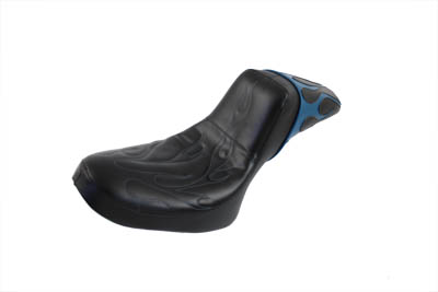 Gunfighter Seat Teal Flame Style