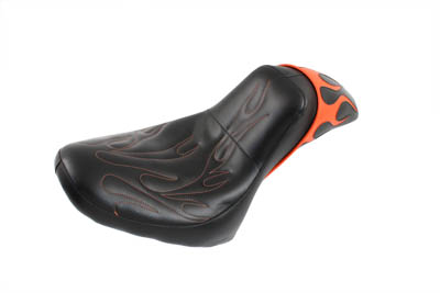 Gunfighter Seat Orange Flame Style - Click Image to Close