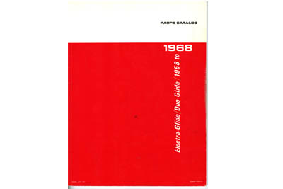 Spare Parts Book for 1958-1968 Big Twin - Click Image to Close