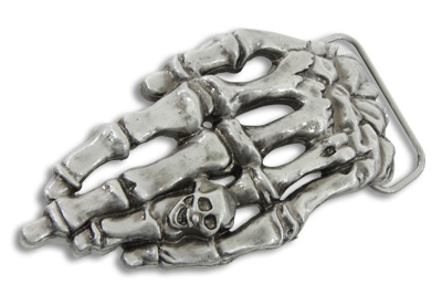 Skeleton Hand Belt Buckle - Click Image to Close