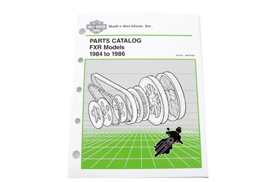 Factory Spare Parts Book for 1984-1986 FXR - Click Image to Close