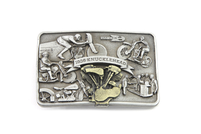 Knucklehead Engine Belt Buckle - Click Image to Close