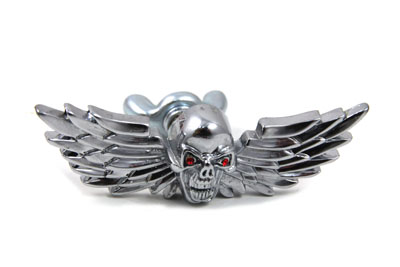 Skull with Wings Medallion Set - Click Image to Close