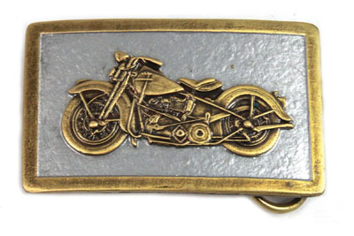 1948 Panhead Pewter Belt Buckle - Click Image to Close